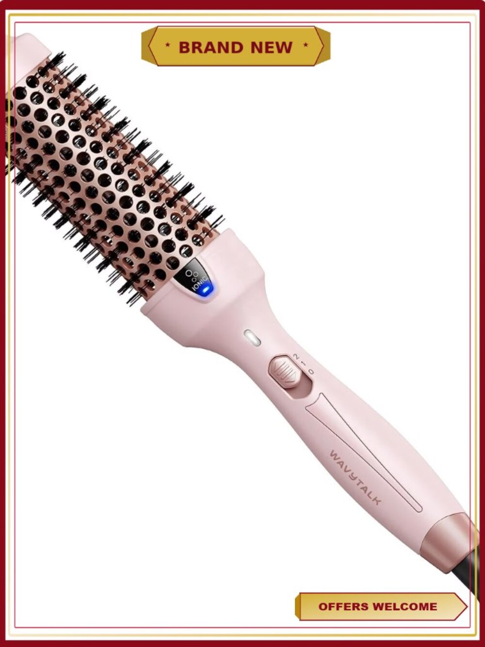 1.5 Inch Thermal Brush Heated Round Brush - Negative Ion, Creates Blowout Look,
